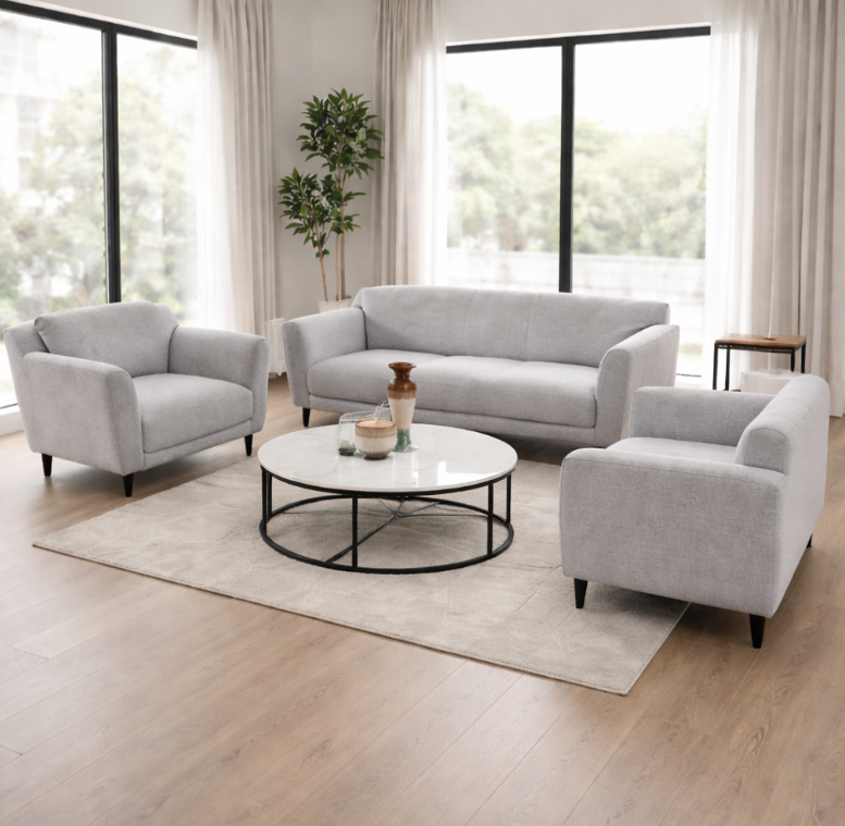 Ensemble de Canapés SIENNA – 3 + 2 + 1 – Gris Image secondaire du produit