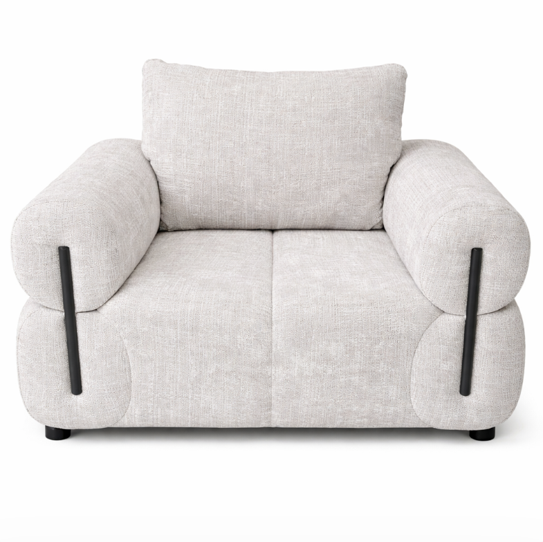 Canapé 1 place – Tissu Beige