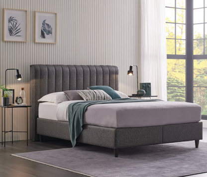 Ensemble de lit Yataş 3 tailles (90 × 200, 140 × 200, 160 × 200) – Sommier Lento crème et tête de lit Supreme Sleep