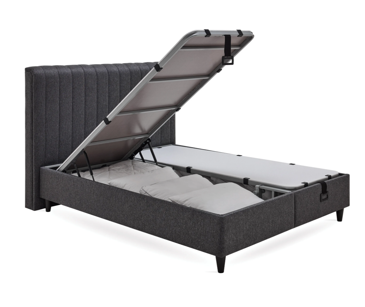 Ensemble de lit Yataş 3 tailles (90 × 200, 140 × 200, 160 × 200) – Sommier Lento crème et tête de lit Supreme Sleep