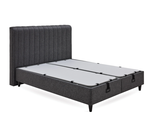 Ensemble de lit Yataş 3 tailles (90 × 200, 140 × 200, 160 × 200) – Sommier Lento crème et tête de lit Supreme Sleep