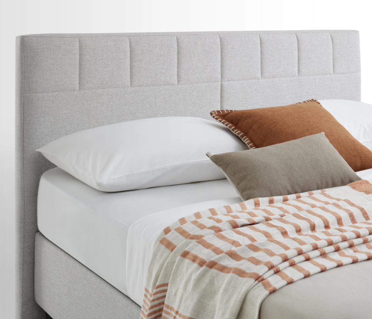 Ensemble de lit Yataş Lento Crème 3 tailles (90 × 200, 140 × 200, 160 × 200) – Sommier Supreme Sleep et tête de lit