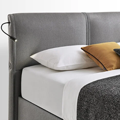 Ensemble de lit Yataş 3 tailles (90 × 200, 140 × 200, 160 × 200) – Sommier New Lotto et tête de lit Adapt Rest