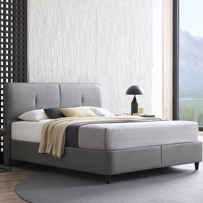 Ensemble de lit Yataş 3 tailles (90 × 200, 140 × 200, 160 × 200) – Sommier Canto gris et tête de lit Cool Action