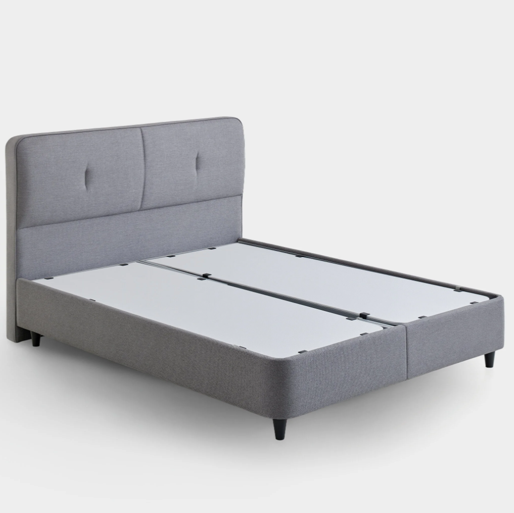 Ensemble de lit Yataş 3 tailles (90 × 200, 140 × 200, 160 × 200) – Sommier Canto gris et tête de lit Cool Action