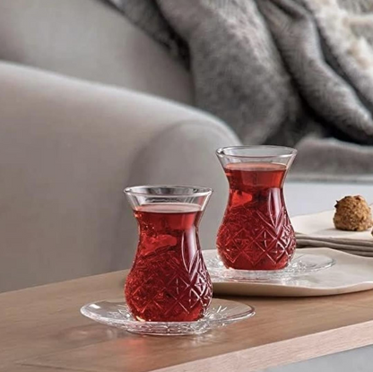 Paşabahçe Timeless Service à Thé 12 Pièces