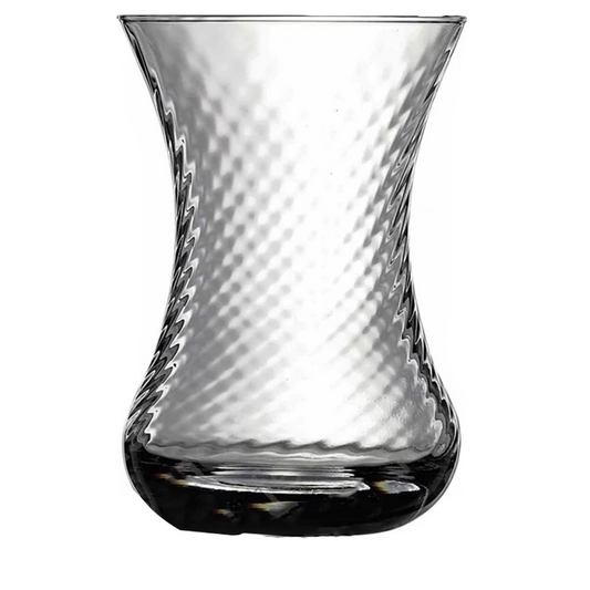 Paşabahçe Verres à Thé İnce Belli Optikli 125 ml – Lot de 6