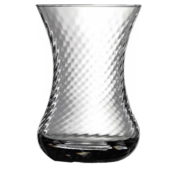 Paşabahçe Verres à Thé İnce Belli Optikli 125 ml – Lot de 6