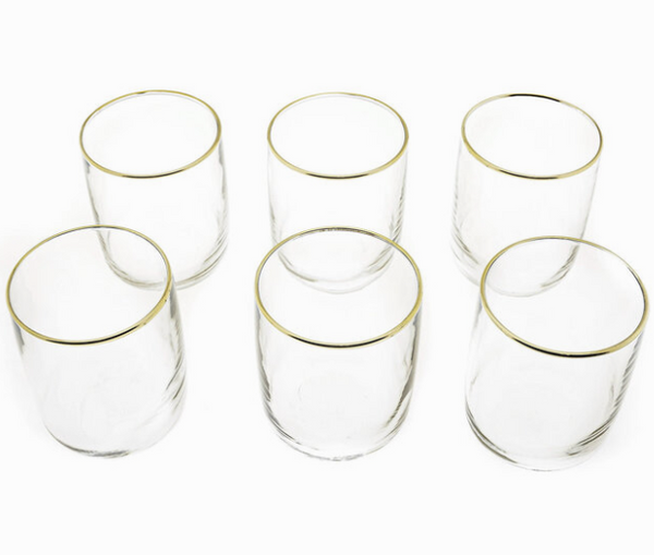 Paşabahçe Verres Iconic Gold 280 ml – Lot de 6