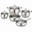 HOLI HLS0815 – Batterie de Cuisine en Acier Inoxydable – 8 Pièces