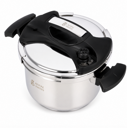 Royal Swiss Cocotte-Minute en Acier Inoxydable – 24 cm / 6 L & 26 cm / 8 L