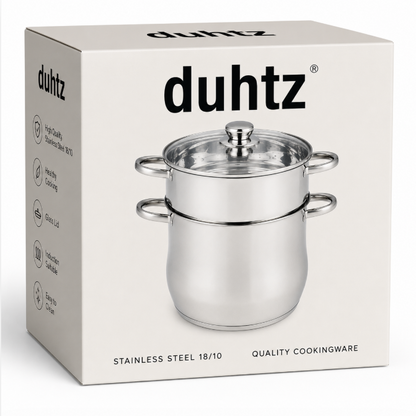 Couscoussier DUHTZ en Acier Inoxydable – 6 L / 8 L / 12 L / 14 L