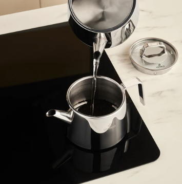 Karaca Steelina – Service à Thé en Acier Inoxydable – 1 L + 2 L
