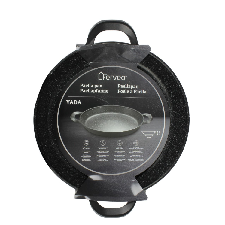 Ferveo Yada Poêle à Paella – 28 cm – Compatible Induction