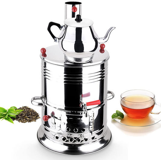 Samovar en Acier Inoxydable avec Théière – 3,5 L