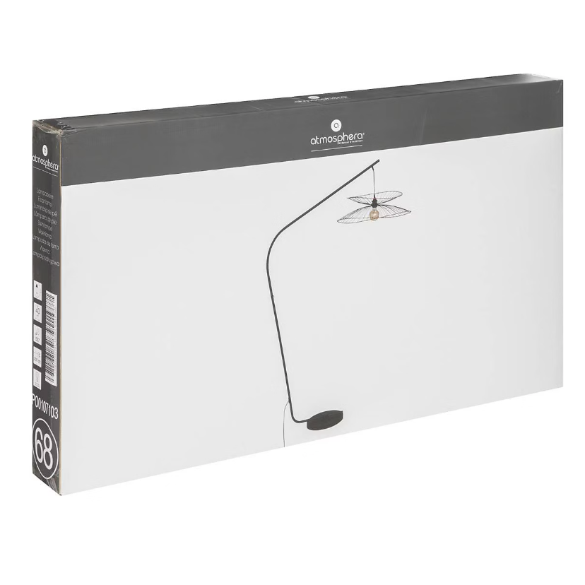 Lampadaire Arc Alara Atmosphera – Noir – H. 177 cm