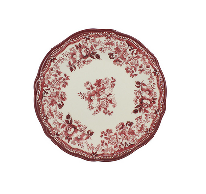 Novastyl Assiette en Grès Faustine – Rose – 20 cm / 22 cm / 26 cm