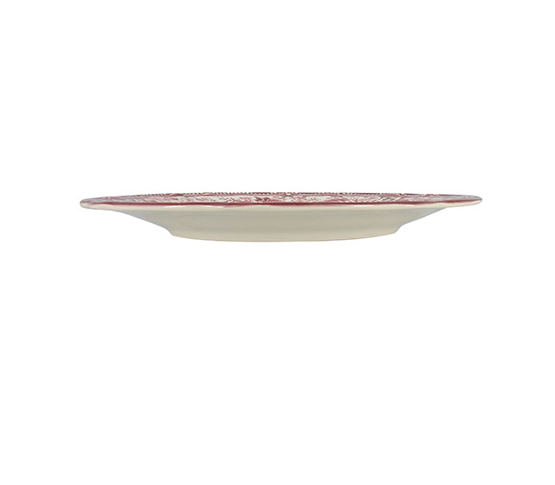 Novastyl Assiette en Grès Faustine – Rose – 20 cm / 22 cm / 26 cm