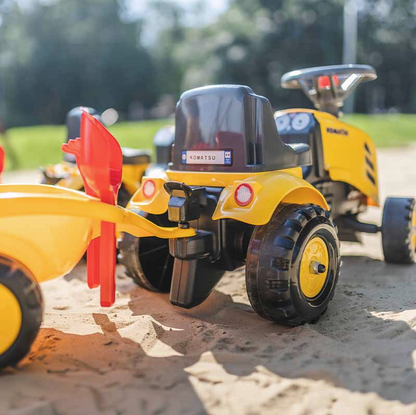 Tracteur Porteur FALK Komatsu avec Remorque – Jaune