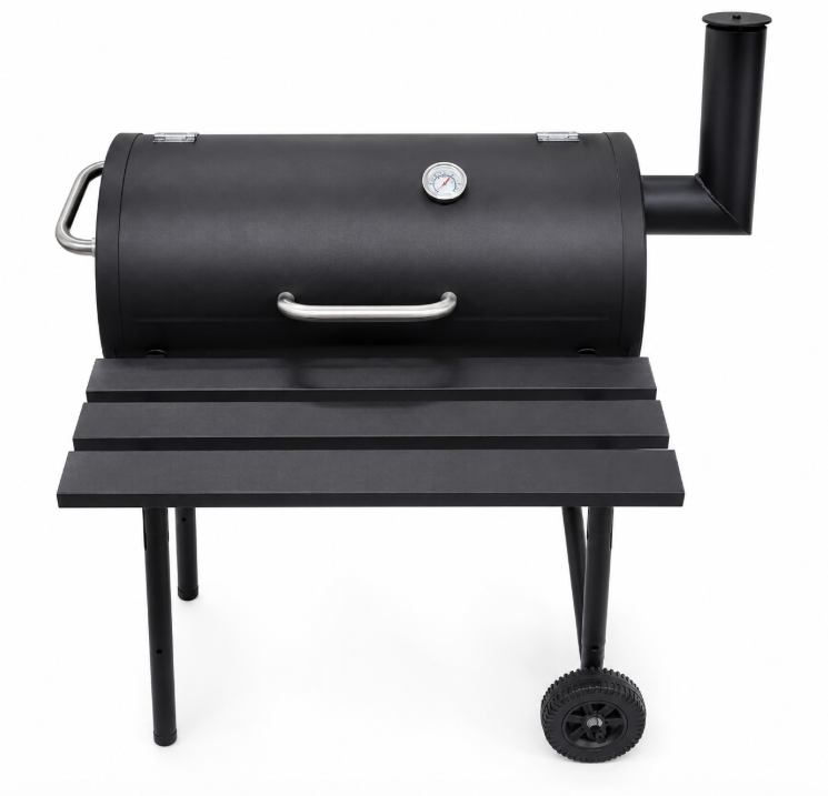 BBQ Moody's YBBQ-4063 – Barbecue Charbon avec Thermomètre – 64 × 30 × 102 cm