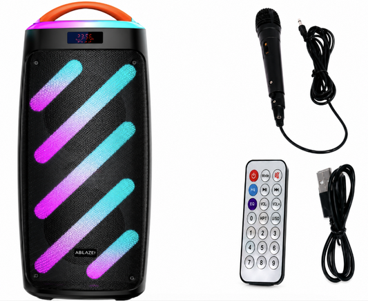 Enceinte Bluetooth Portable avec Éclairage LED – Haut-parleur Rechargeable