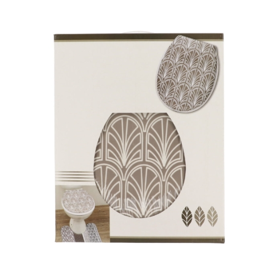 TENDANCE GATSBY – Abattant WC En Thermodur Avec Kit De Fixation, 37,5 × 46 Cm
