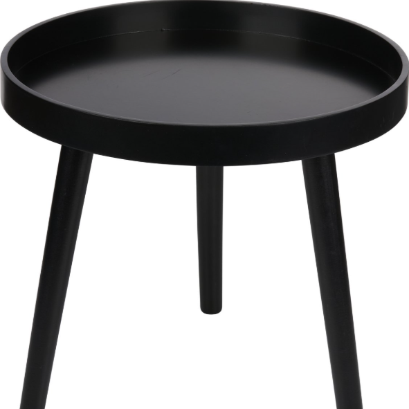 ARTI CASA – Table D’Appoint Et Support Pour Plantes En Bois Noir, 40 × 36 Cm