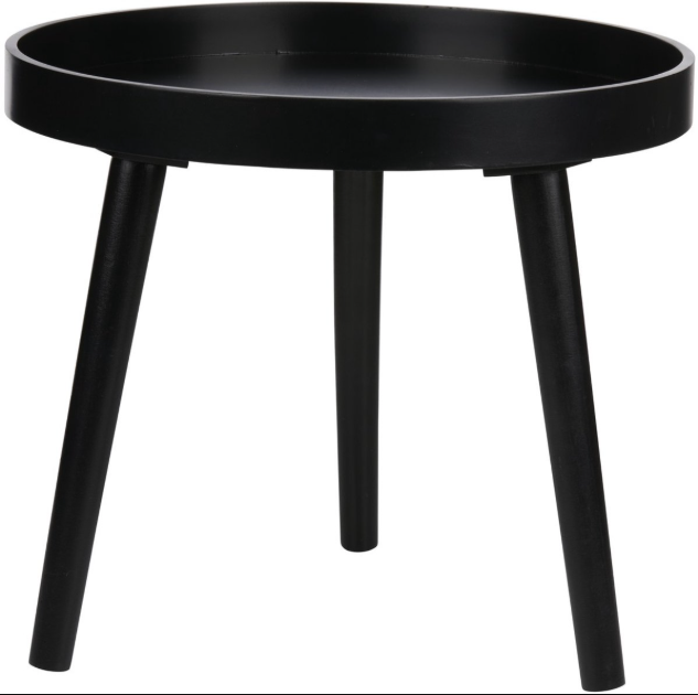 ARTI CASA – Table D’Appoint Et Support Pour Plantes En Bois Noir, 40 × 36 Cm