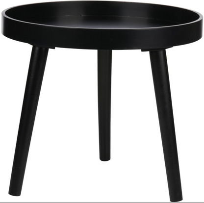 ARTI CASA – Table D’Appoint Et Support Pour Plantes En Bois Noir, 40 × 36 Cm