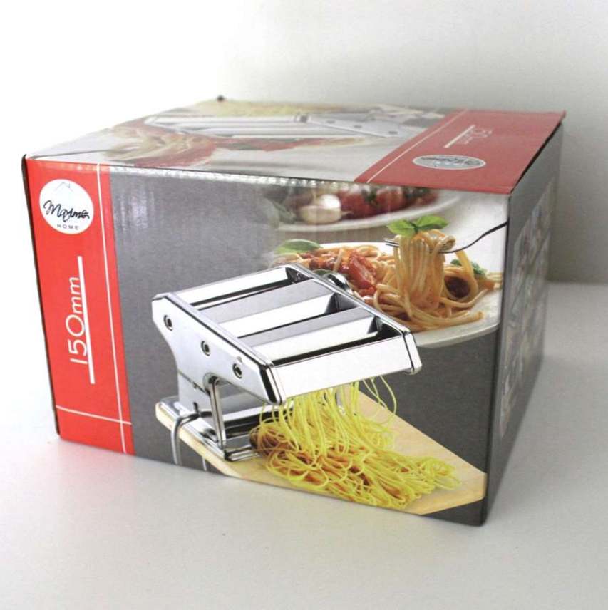 MAXIME HOME – Machine À Pâtes En Acier Inoxydable, 20,5 × 19,5 × 14,3 Cm