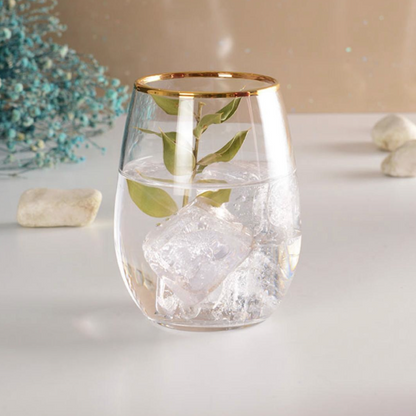 PASABAHÇE AMBER GOLDEN TOUCH – Set De 6 Verres À Boire En Verre, 570 Ml