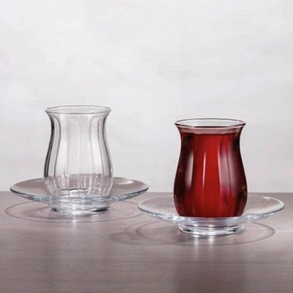PASABAHÇE LINKA – Service À Thé En Verre, 12 Pièces, 138 Ml