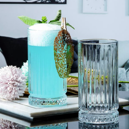 PASABAHÇE ELYSIA – Set De 4 Verres Long Drink En Verre Transparent, 365 Ml