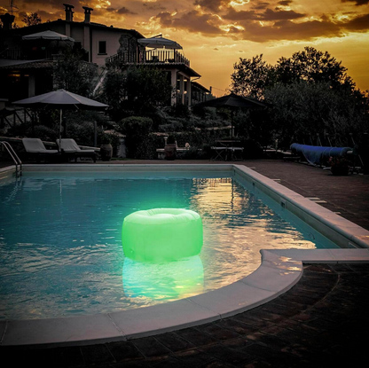 Gummy Fauteuil & Pouf Gonflables avec Éclairage LED RGB
