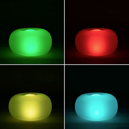 Gummy Fauteuil & Pouf Gonflables avec Éclairage LED RGB