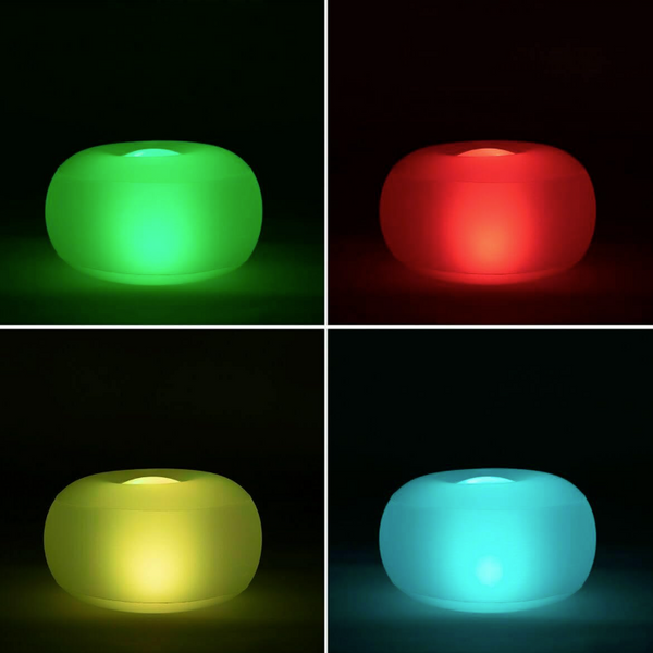 Gummy Fauteuil & Pouf Gonflables avec Éclairage LED RGB