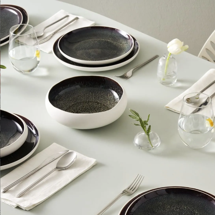 KARACA RED CARPET COLLECTION EARTH COLLECTION GALACTIC WHITE – Service De Table Blanc Pour 12 Personnes, 59 Pièces
