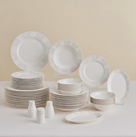 KARACA FOREVER BONE OLIO – Service De Table Pour 12 Personnes, 53 Pièces