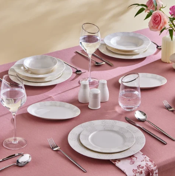 KARACA FOREVER BONE OLIO – Service De Table Pour 12 Personnes, 53 Pièces