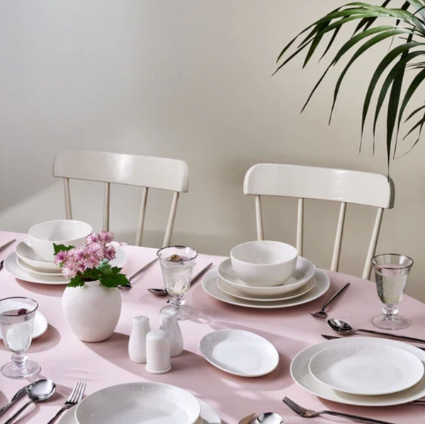 KARACA FOREVER BONE ARTISTE – Service De Table À Motifs Gris Pour 12 Personnes, 53 Pièces