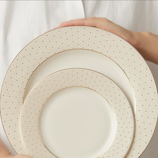 KARACA ELEGANCE BONE ALESSA – Service De Table Et De Petit-Déjeuner Pour 8 Personnes, 60 Pièces