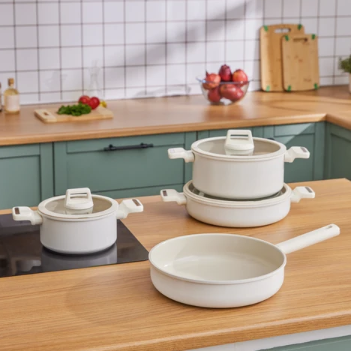 Karaca Swiss Crystal Ceramica Valenti - Batterie de cuisine 7 pièces