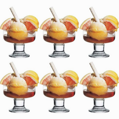 PASABAHCE ELYSIA – Set De 6 Coupes À Glace En Verre, 265 Ml