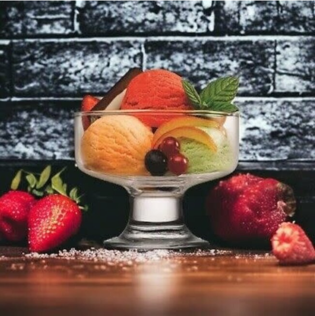 PASABAHCE ELYSIA – Set De 6 Coupes À Glace En Verre, 265 Ml