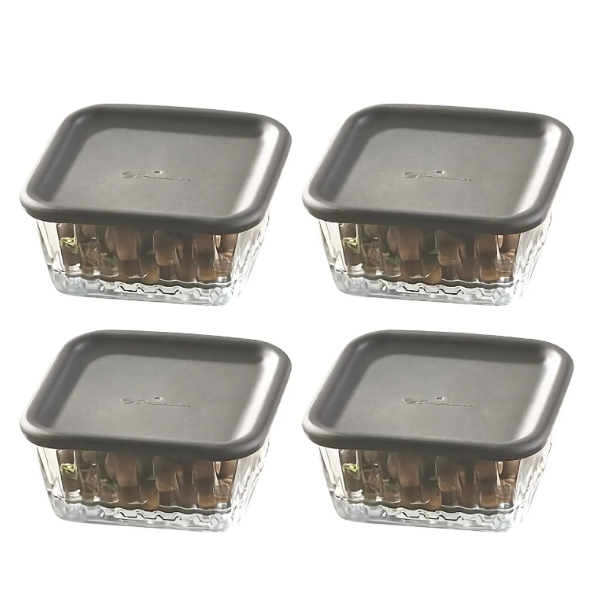 PASABAHÇE FREZYA – Set De 4 Bols En Verre Avec Couvercles, 9,8 Cm Image principale du produit