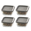PASABAHÇE FREZYA – Set De 4 Bols En Verre Avec Couvercles, 9,8 Cm