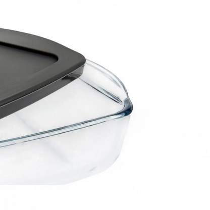 PASABAHÇE BORCAM – Plat Rectangulaire En Verre Avec Couvercle, 1950 Ml