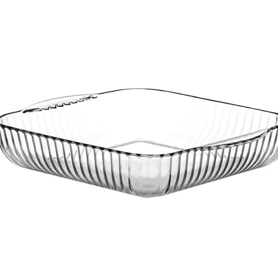 PASABAHCE BORCAM – Plat À Four Carré En Verre, 3200 Ml
