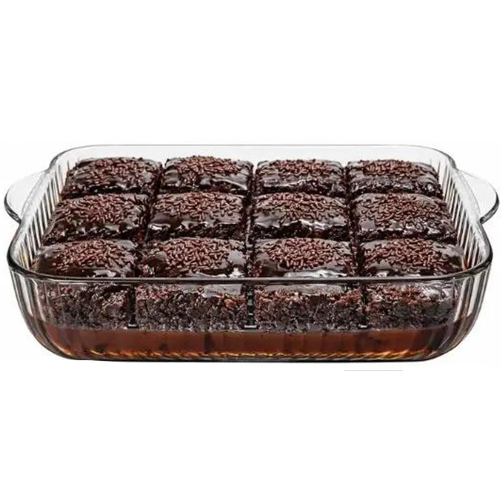 PASABAHCE BORCAM – Plat À Four Carré En Verre, 3200 Ml