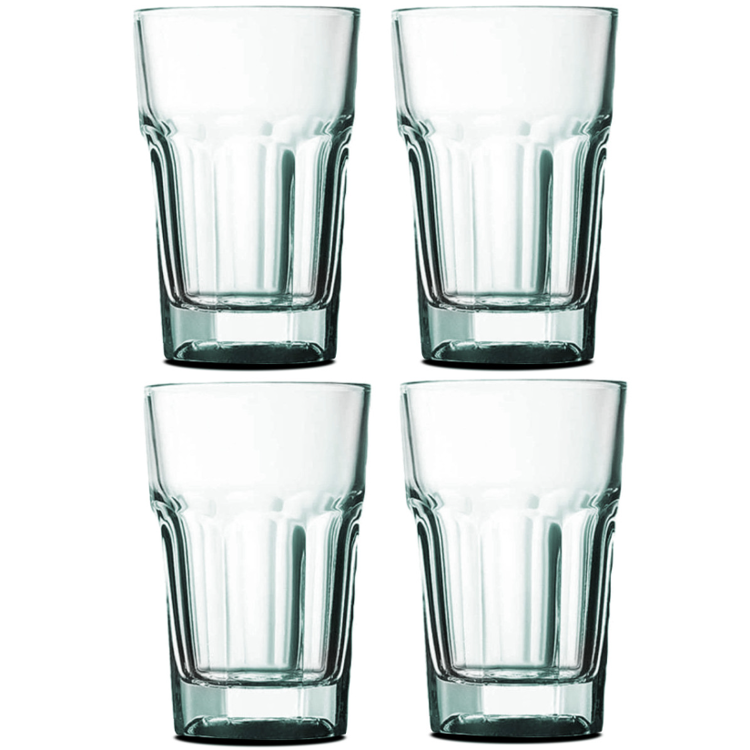 PASABAHCE CASABLANCA – Set De 4 Verres À Eau En Verre Transparent, 295 M